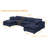 Wilroy 6-Piece Reversible U-Shaped Sectional -759022791