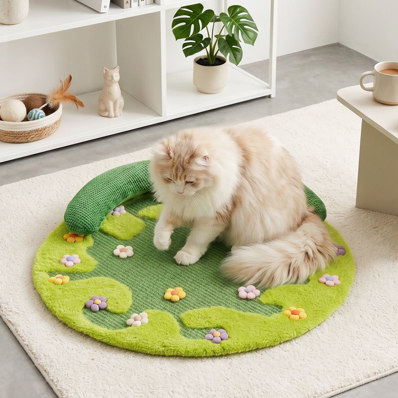  Tapis à griffer Wildflower, 3.9" H x 31.5" W x 31.5" L