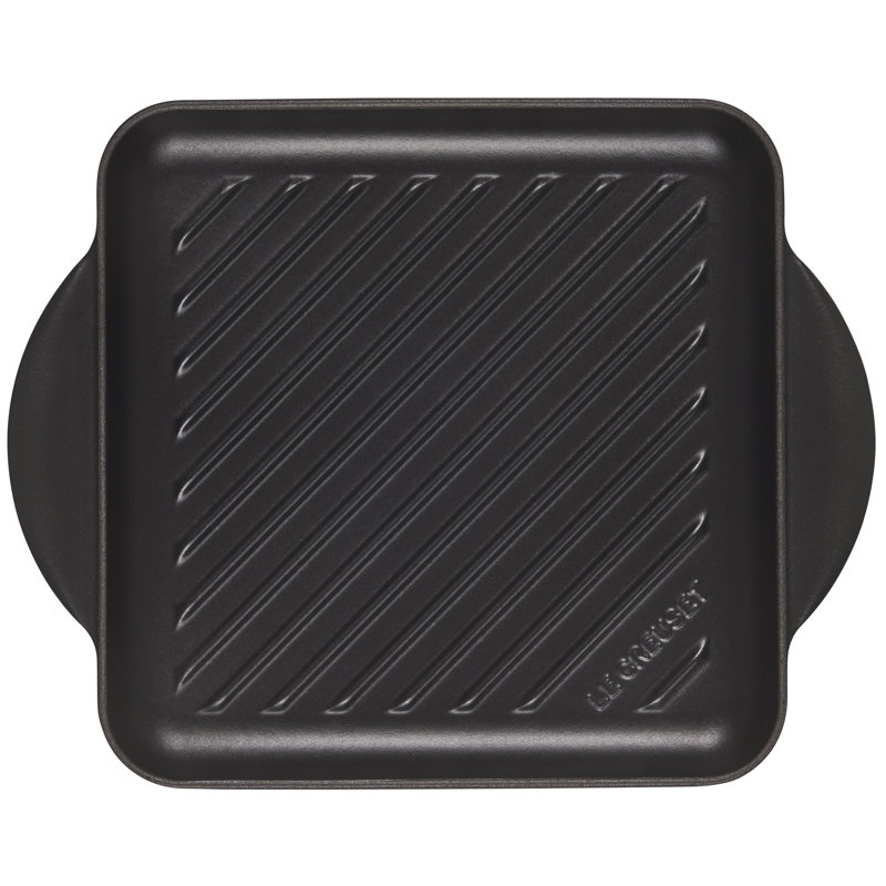 9.5" Cast Iron Square Grill, Licorice