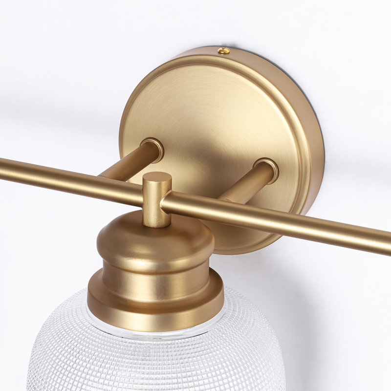 Éclairage pour salle de bain 3 lumières, Laiton