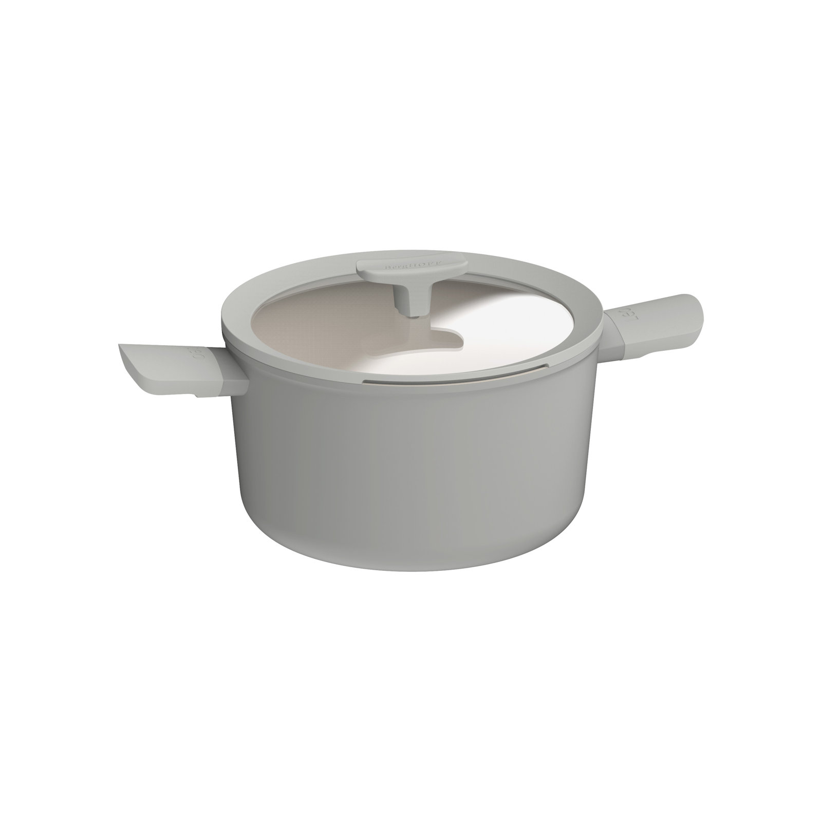 BergHOFF Balance Ceramic Non-Stick Stockpot, Gray, 5.8 qt.