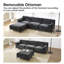 Canapé modulaire rembourré 3 personnes Modern Chenille-178368404