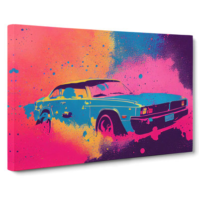 Retro Car Splash Vol.1 - Wrapped Canvas