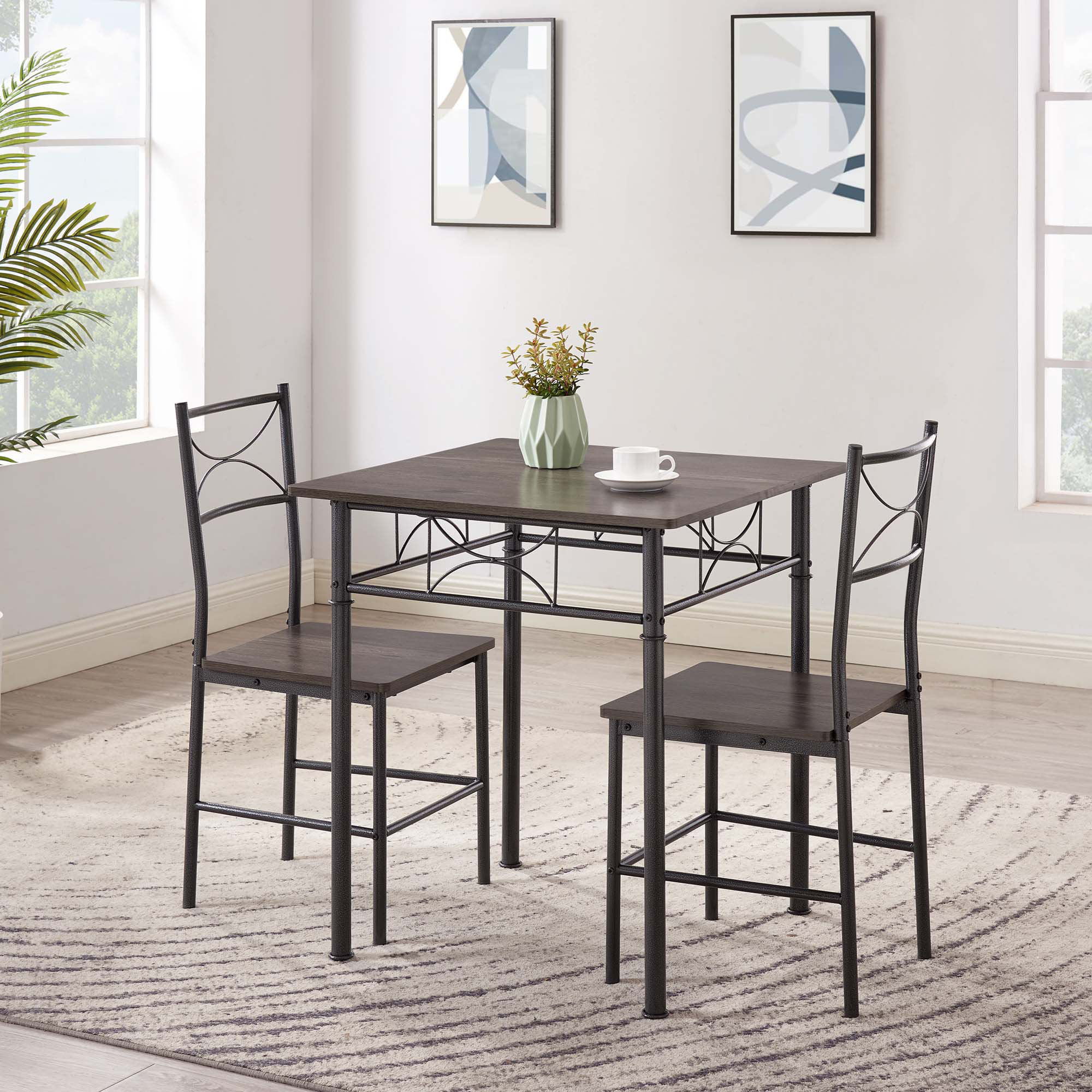 Lark Manor™ 3-Piece Kitchen Dining Room Table Set | Wayfair