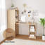 Adjustable-height Desk With Storage Shelves And Casters-45278307