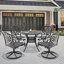 Ensemble de salle à manger 5 pièces en aluminium coulé résistant aux intempéries-1299237911-1299237909