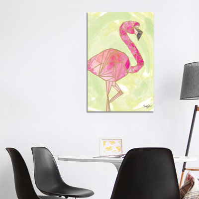 Bright Origami I 1 Piece Wrapped Canvas Wall Art