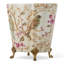 Spring Blossoms Oval Porcelain Planter with Bronze Ormolu
