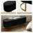 Ferdinand Paula Modern 50.5" Wide Velvet Flip Top Storage Bench with Metal Base-1084906026