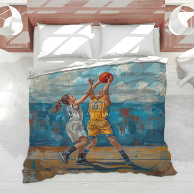 Basketball Game Action Comforter