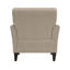 Fauteuil d'appoint Dorset avec dossier capitonné et pieds en bois massif-1686554356