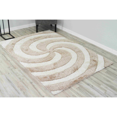 Modern Arriola Shag Abstract Geometric Rug For Living Room Bedroom