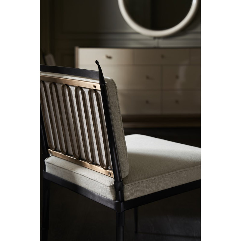 Athena Linen Tufted Side Chair