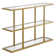 Challen 42'' Glass Top Console Table
