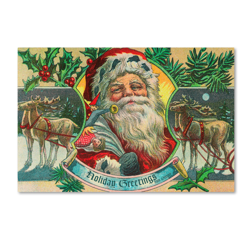 « christmas 2 », reproduction d’impression sur toile tendue, H 30 po x l 47 po x P 2 po