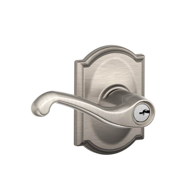 Flair Lever with Camelot Trim Keyed Entry Lock