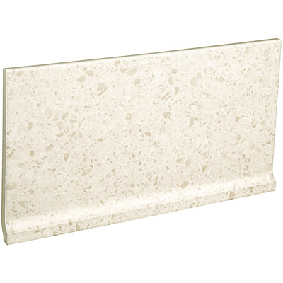 Birthplace 12'' L x 6'' W Porcelain Terrazzo Look Cove Base Tile Trim