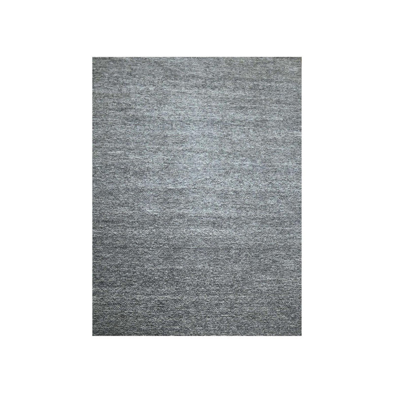 Tapis oriental rectangulaire gris en laine noué à la main 9 pi 0 po x 12 pi 2 po - MOA10276382