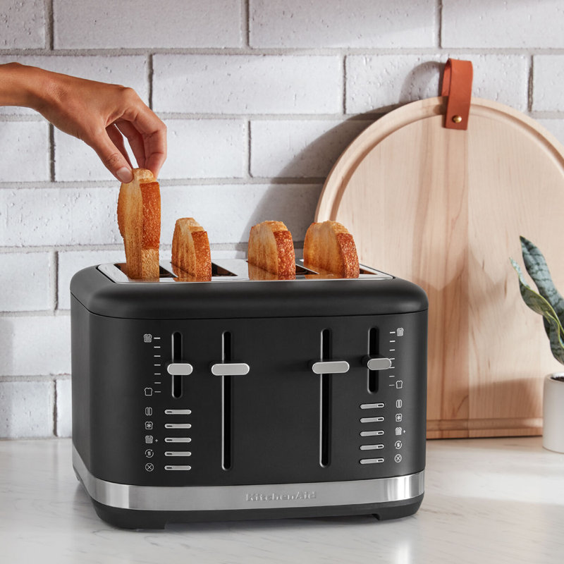 KitchenAid 4 Slice Toaster, Black Matte, Matte Black