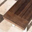 Dining Bench With Rustic Metal Frame