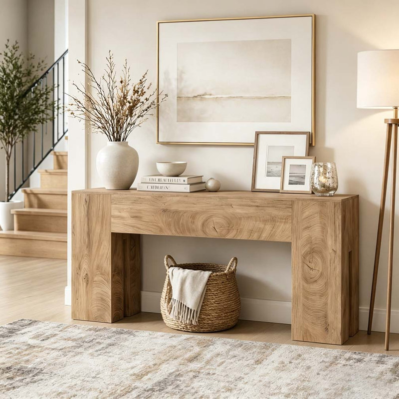 Console, table de couloir en bois, Wood