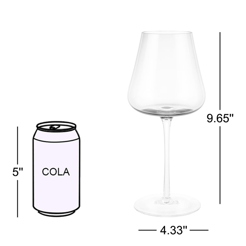 BELO 20 oz. Red Wine Glass Stemware Set