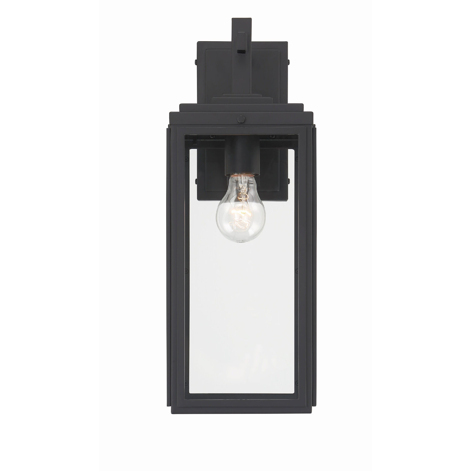 Kalio Outdoor Wall Lantern, 17" H x 6.5" W x 7.75" D