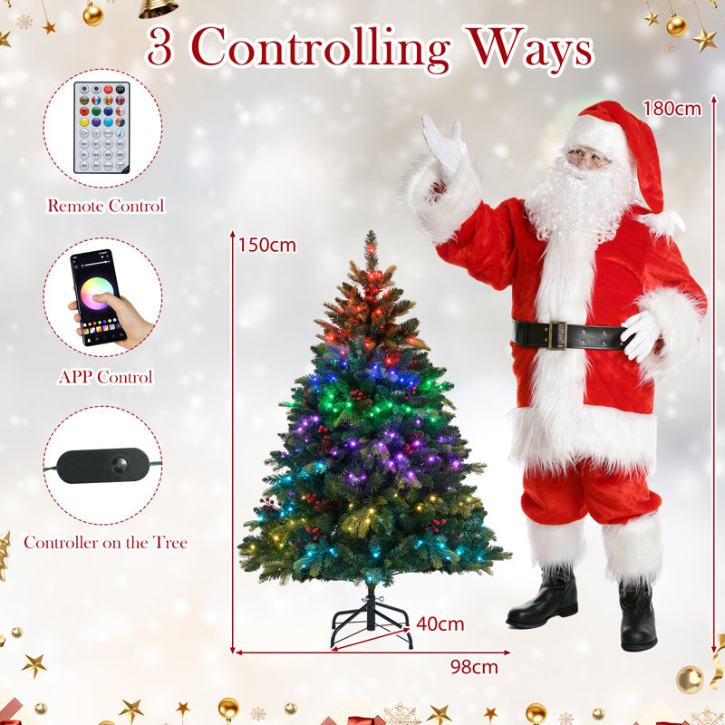 Lighted Artificial Christmas Tree