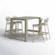 Farrah 55'' Rectangular 4 - Person Outdoor Dining Set