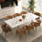 Expandable White Sintered Stone Dining Table And Chair Set-1702720407-1702720405