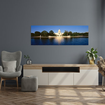 Usa, Washington Dc, Us Capitol Building Abstract Contemporary City Tree Wall Art
