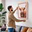 Highland Cattle Gaze Boho - Wrapped Canvas-2045119265-2045119287