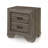 Weathered Gray Grain Finish Nightstand