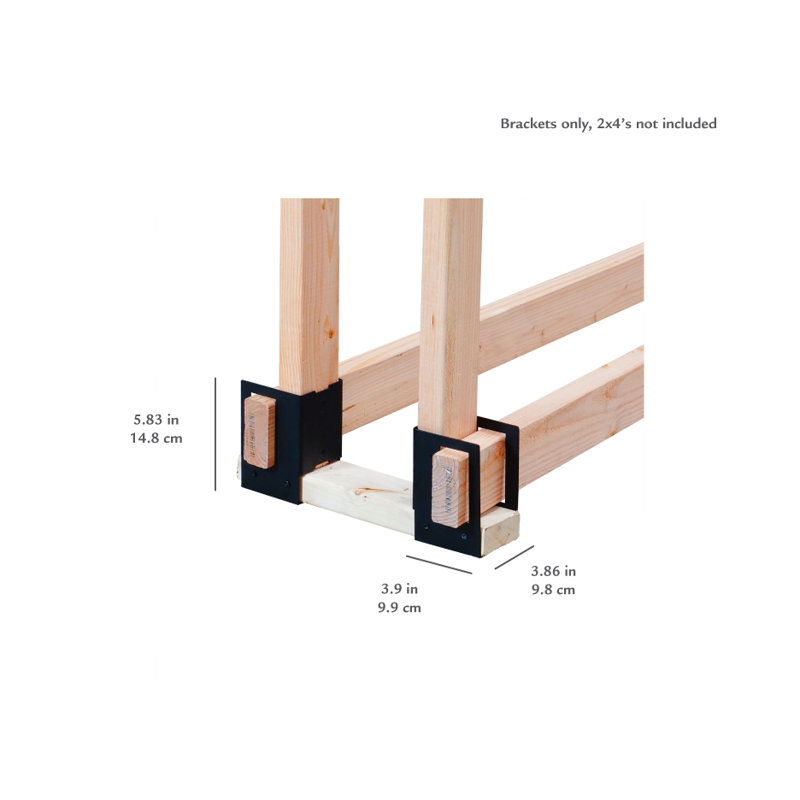 Dyar 3.9'' W Metal Log Rack