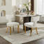 Ensemble de 2 chaises de salle à manger rembourrées en tissu chenille-118444532-118444533