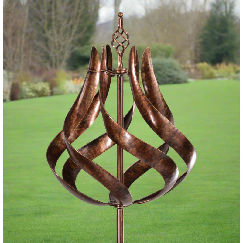 Giffords Abstract Metal Garden Statue, Bronze