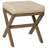 Keane  Backless Wood Vanity Stool