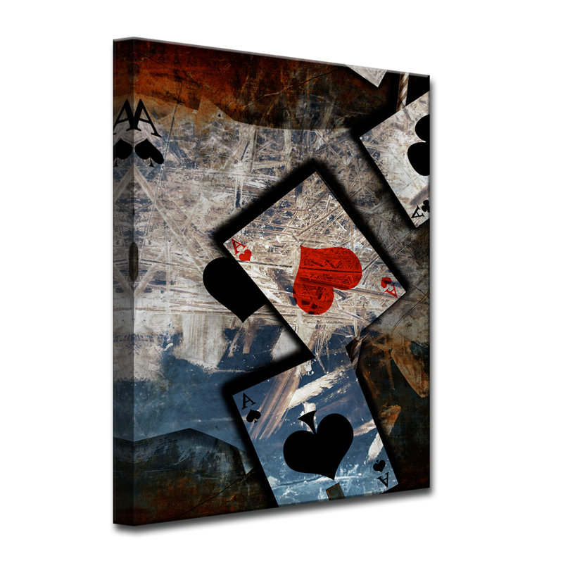 « poker ii », impression sur toile