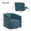 Fauteuil inclinable électrique confortable, revêtement en chenille, design moderne pour le salon