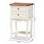 Table de chevet 2 tiroirs Melaine
