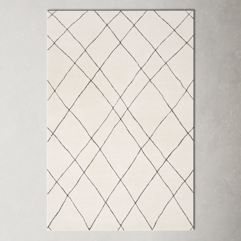 Seaton Wool Abstract Indoor Rug, Rectangle 5' x 7'6"