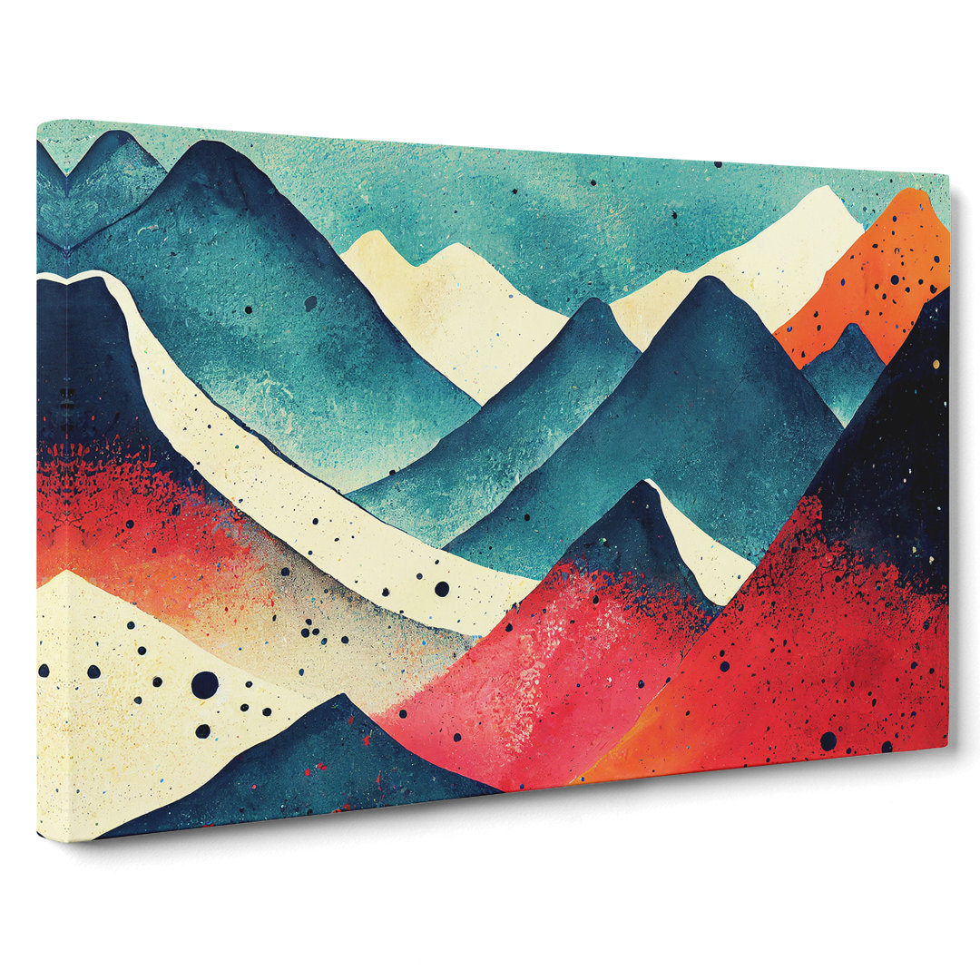 Mountain Splash Vol.3 Abstrakt - Wrapped Canvas Graphic Art