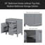Meuble-lavabo de salle de bain de 30 po sans lavabo supérieur, armoire de rangement moderne avec 2 tiroirs et un tiroir rabattable (BASSIN INCLUS)-118557087
