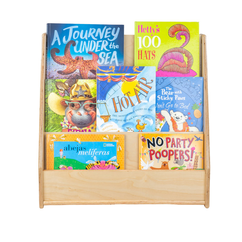 6 Compartment Book Display