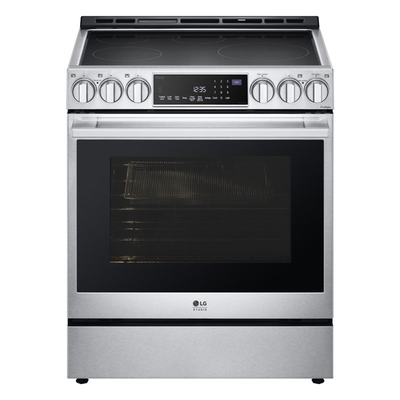 Lg Studio 6.3 Cu. Ft. Instaview Induction Slide-in Range With Air Fry And Air Sous Vide, Silver