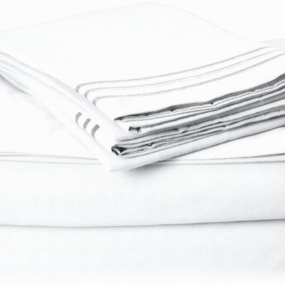 Luxury Comfort 5-Piece Bed Sheet Set - 1500 Thread Count Ultra Soft Wrinkle, Fade, Stain Resistant Sheets with Deep Pockets - Split White King Size