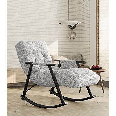 Chaise berçante pliante, chaise berçante rembourrée