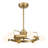 Jataveon 30" LED Fandelier in Warm Brass with Remote Control-1094007037