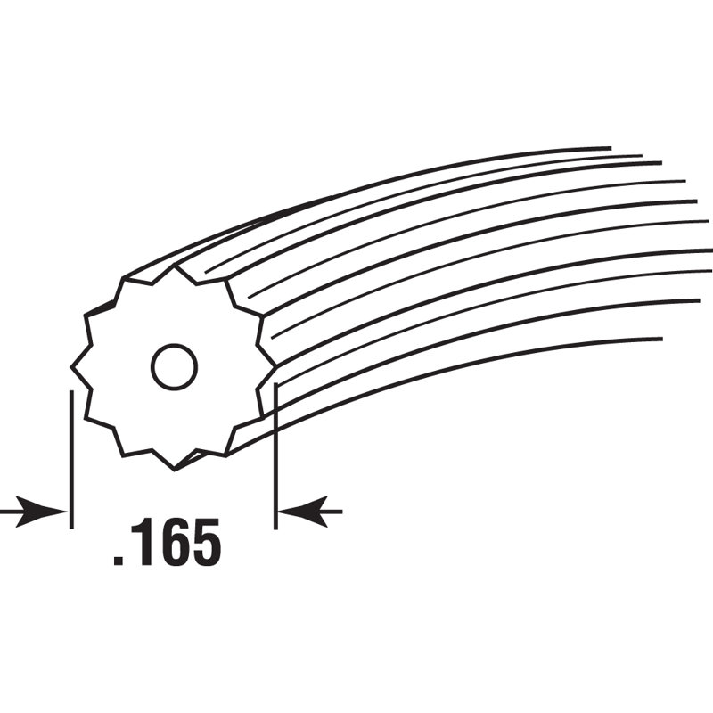 Spline écran en vrac Prime-Line (paquet simple), Gris, H 9,35 po x l 5,2 po x P 1,2 po