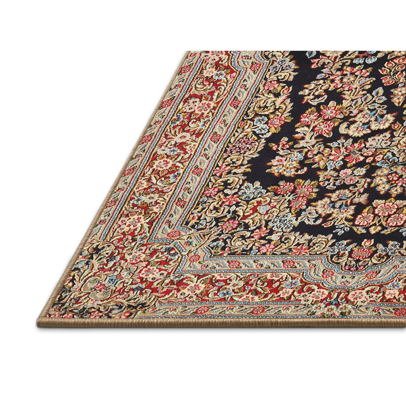 Tapis beige / gris en laine Samiya, Rectangle 7 pi x 10 pi